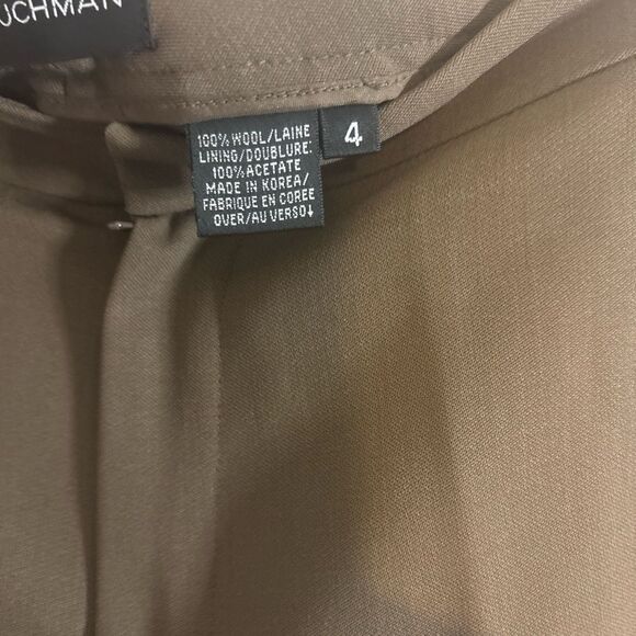 Dana Buchman vintage brown wool Trousers size 4 EUC - Picture 3 of 4